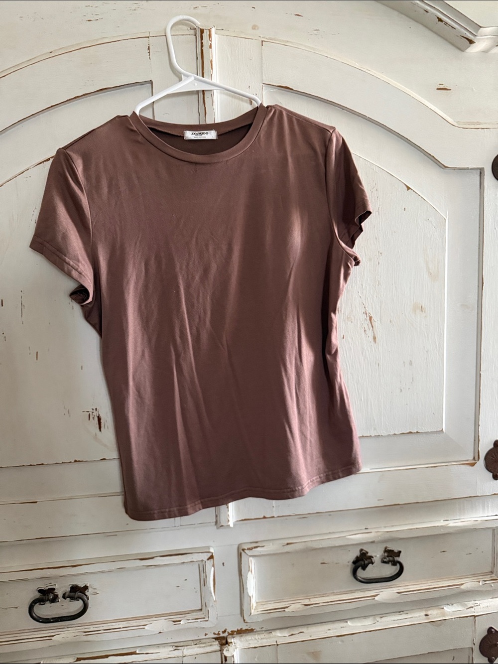 zeagoo Short Sleeve Crewneck Tee - Mauve